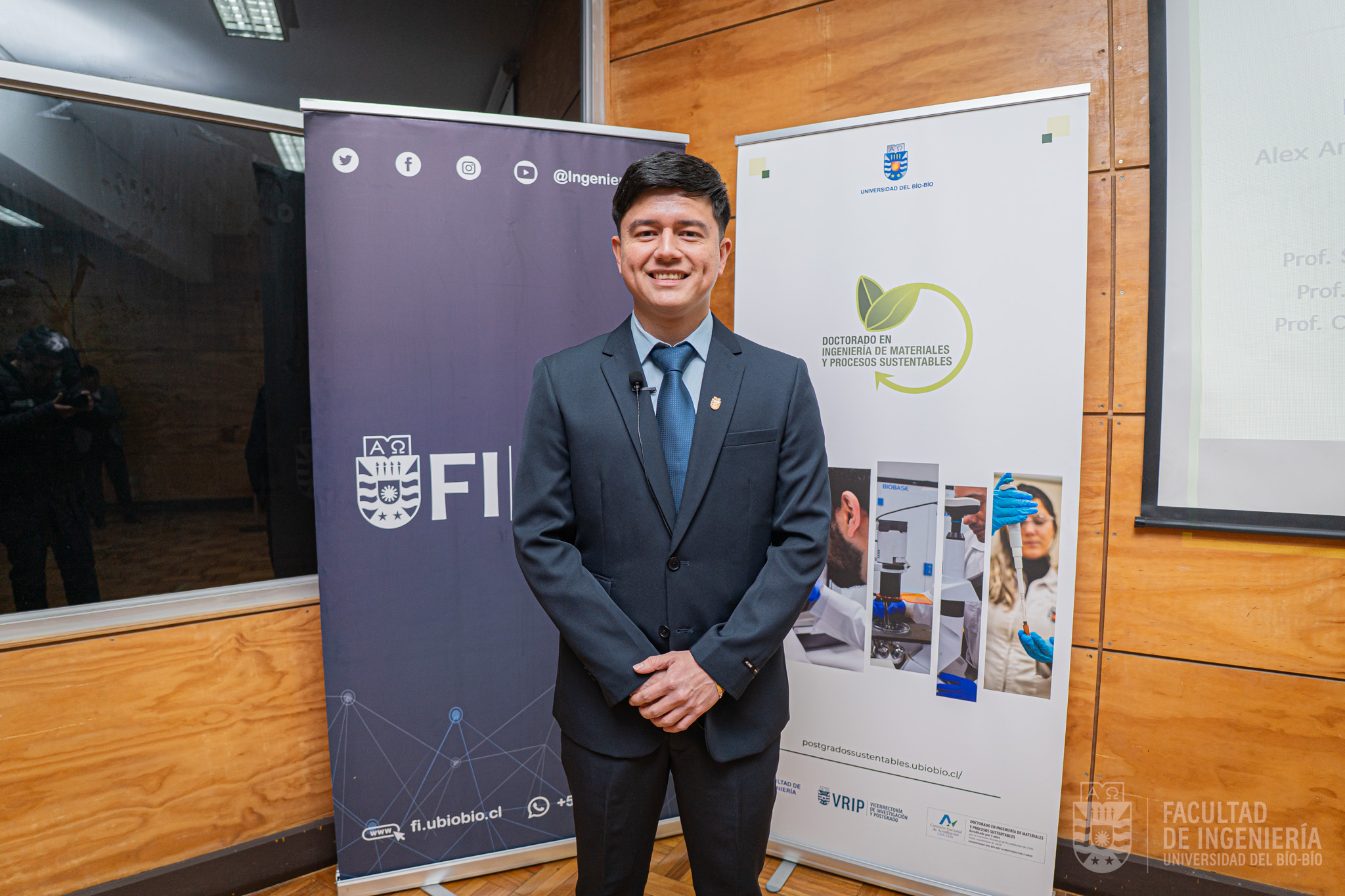 Desde Ecuador a la UBB: nuevo doctor del DIMPROS investiga alternativas sustentables a partir de biomasa